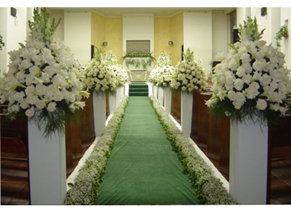 Decoração: Decoração para Casamento: Decoração de corredor para cerimonial