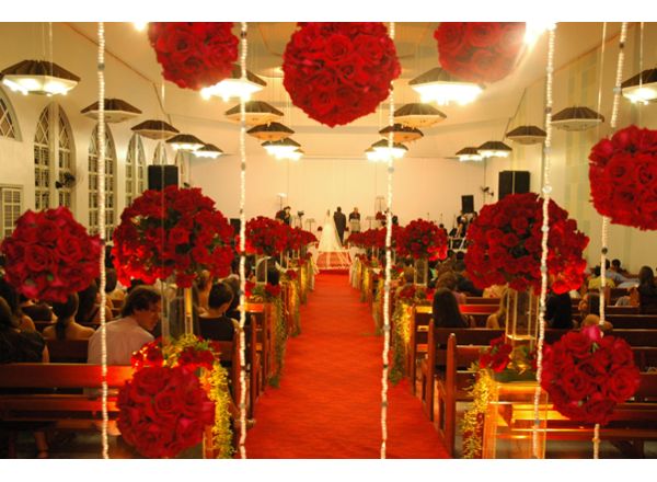 Decoração: Decoração para Casamento: Decoração com arranjos pendentes