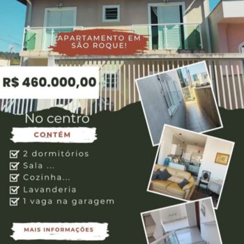 Apartamento a venda no centro de São Roque!